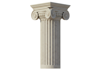 Elegant Ionic column architectural element detail