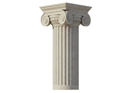 Elegant Ionic column architectural element detail
