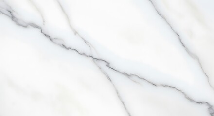Naklejka premium High-resolution texture of bright white marble with delicate, elegant gray diagonal veining throughout the surface