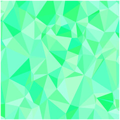緑色の抽象的なポリゴン背景イラスト 正方形