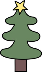 심플한 크리스마스 일러스트 트