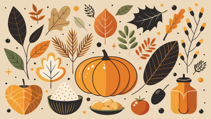 autumn seamless pattern