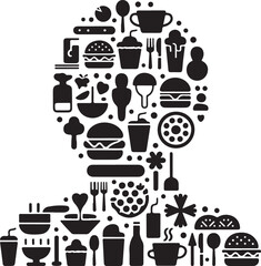 Baby Essentials Silhouette Vector Bundle | Toys, Feeding & Clothing Icons | Black Vector Set