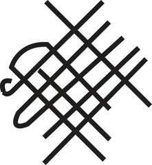 Abstract Woven Interlocking Line Art Symbol of Connection, Continuity, and Infinite Loop