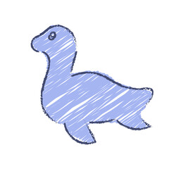 Cartoon Crayon Seal Hand-drawn Element