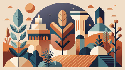 Obraz premium vector illustration of a beach