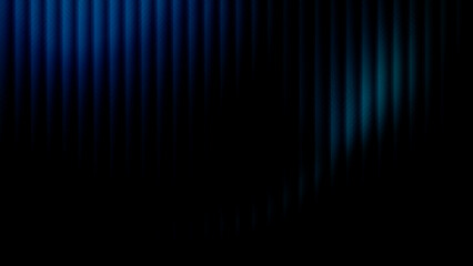 dark black abstract background with vertical ribbed pattern and subtle blue teal futuristic neon glow