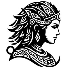 Eagle man character silhouette
