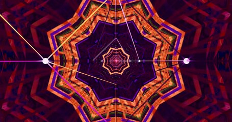 A dynamic video showcasing a colorful tunnel that creates a seamless looping effect, featuring vibrant patterns and smooth transitions. It provides an engaging visual experience.