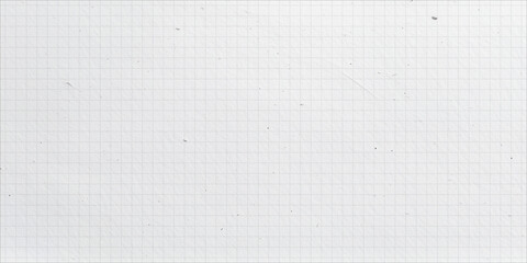 Grid paper texture background. Plaid paper texture. Vintage school notebook sheet with noise. Square pattern