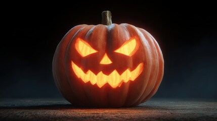 glowing jackolantern