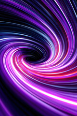 Fototapeta premium bstract wallpaper with neon vortex swirls