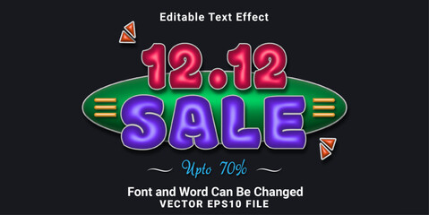 3d inflate 12 12 sale bubbles text effect