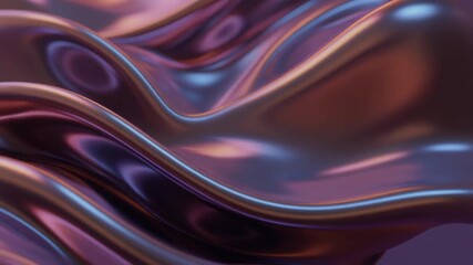 Minimal abstract metallic flow with smooth reflective curves symbolizing elegance modern design and futuristic material fluidity in motion under soft gradient light - Powered by Adobe