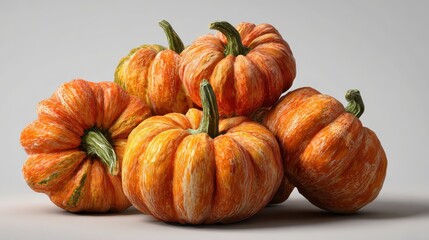 alignement diagonal de citrouilles