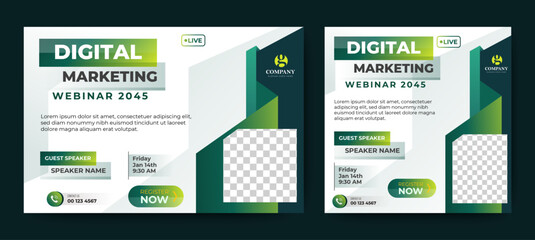 Business conference template banner design corporate seminar. Business meeting forum poster. vector