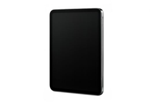Modern smartphone with blank dark screen for app ad mockup, showcasing cutting-edge mobile communication technology - Powered by Adobe