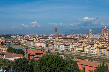 Obraz premium panorama of florence italy from Michelangelo square 