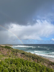 Rainbow over the sea