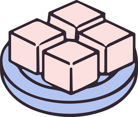 Sukiyaki Color lineal color ilustrations