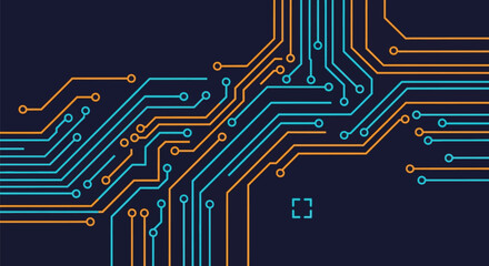 Circuit board technology background vector illustration design