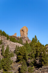 Rock Roque Nublo, Island Gran Canaria, Canary Islands, Spain, Europe.