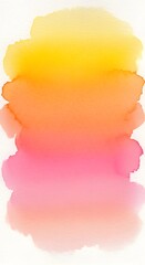 A vibrant watercolor background featuring soft blends of yellow, orange, and pink hues creating an abstract artistic effect suitable for various design projects