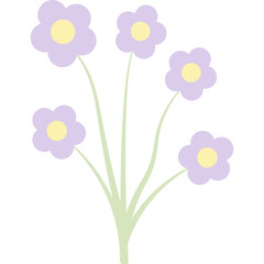 Naklejka premium Aesthetic Flower Bouquet