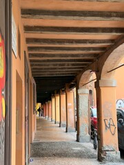 Porticoes in Bologna - Italy