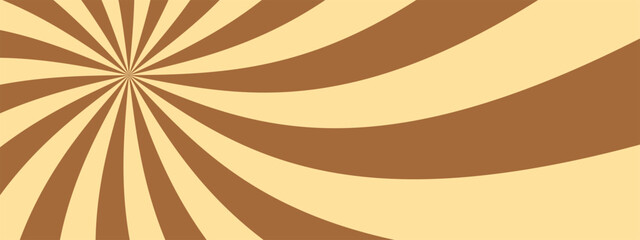 Chocolate toffee swirl pattern with caramel candy texture and spiral vector bg. Abstract background shows dynamic burst lines for dessert visual style.