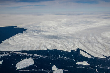 Denman Glacier on te Antarctic continent
