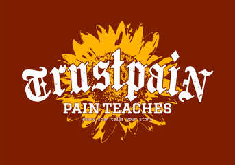 Retro college varsity typography motivational quote slogan with grunge effect for jersey, t-shirt, or wall art design - Vector