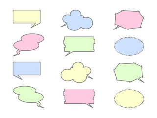 いろいろ吹き出しセット7