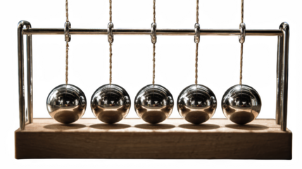 Balancing Balls Newton's Cradle three-dimensional, pendulum, object, success, group, physics, silver