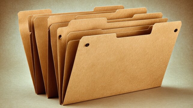brown kraft paper file folder organization and storage solution