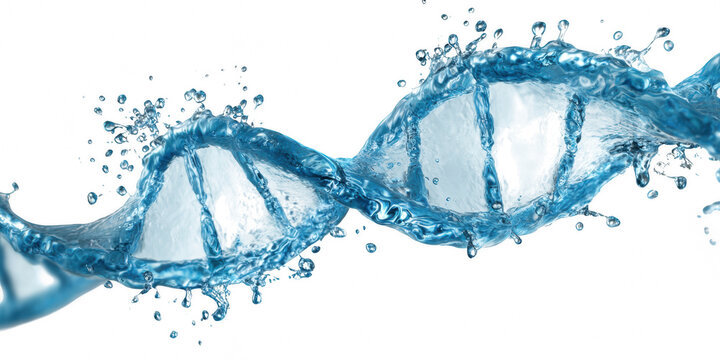 DNA molecule spiral. 3d illustration molecular, deoxyribonucleic acid, reproduction, gene, genetic, spiral, strand