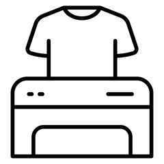 Fototapeta premium tshirt printing icon