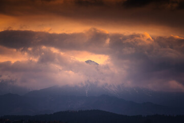 Sunset in Tatra Mountains