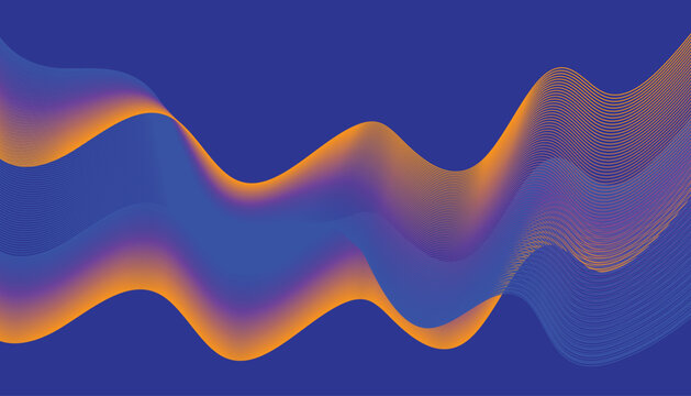 blue gradient defocused abstract photo smooth lines pantone color background.