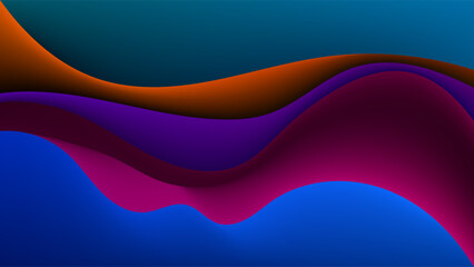 ABSTRACT BACKGROUND ELEGANT GRADIENT SMOOTH LIQUID COLORFUL DESIGN WITH HANDDRAWN ORGANIC SHAPES VECTOR TEMPLATE GOOD FOR MODERN WEBSITE, WALLPAPER, COVER DESIGN 