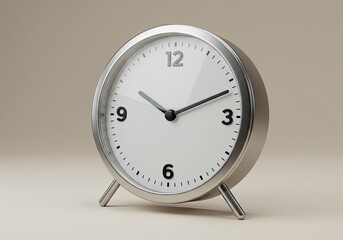 Stay punctual with this modern chrome alarm clock, a timeless piece for your office or home, reminding you to cherish every moment of your busy day