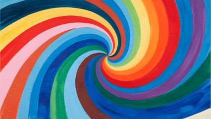 Obraz premium Vibrant, Abstract, Swirl, Artwork, Colorful, Design, Pattern, Canvas, Background, Decor