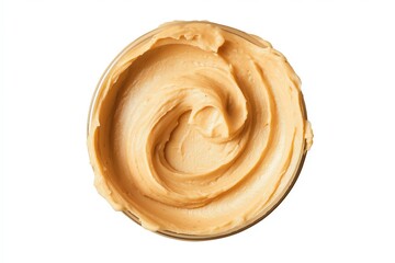 Fototapeta premium Swirled Creamy Peanut Butter In Jar
