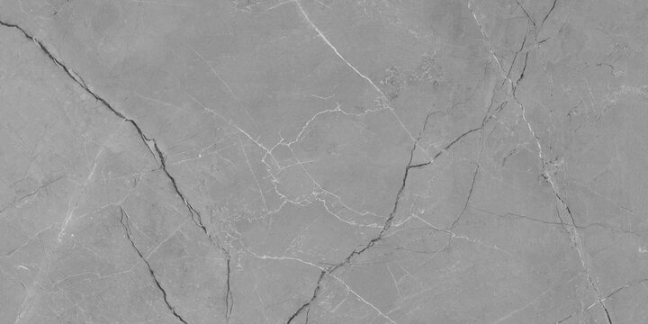 Natural Italian Dark Grey Colour Marble Background, Elegant Abstract Surface With Smooth And Detailed Veins.