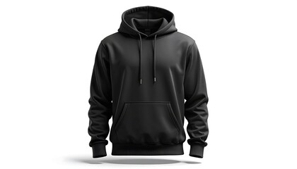 Black Hoodie Mockup - A Versatile Wardrobe Essential for Style and Comfort.