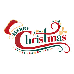 Merry Christmas letter text design tshart design illustration vector 