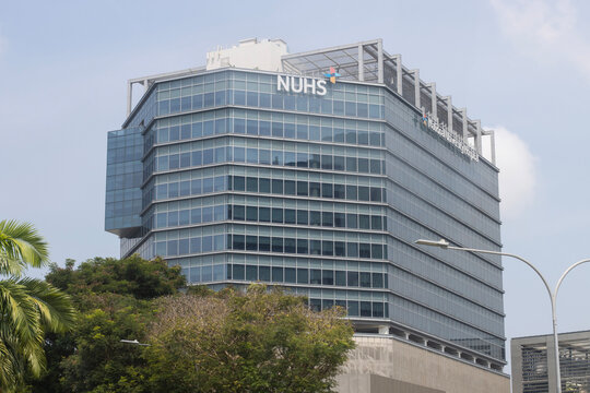 Singapore - July 25, 2025: The National University Hospital (NUH), a tertiary referral hospital and a clinical training and research centre for the NUS medical and dental faculties in Singapore.