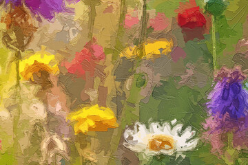 Various oil paintings, flowers, tulips, chrysanthemums, village houses, lakes, forests, figures, lotus flowers, lotus leaves, flying birds