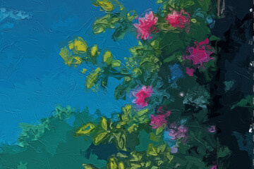 Various oil paintings, flowers, tulips, chrysanthemums, village houses, lakes, forests, figures, lotus flowers, lotus leaves, flying birds