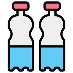 Water Bottle Vector Icon Stock Illustration